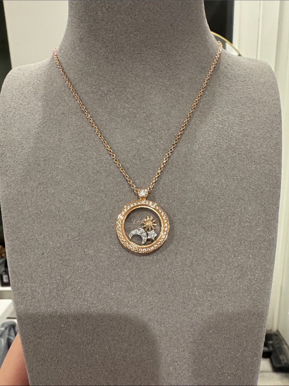 Happy Diamond Necklace | Happy Sun, Moon and Stars